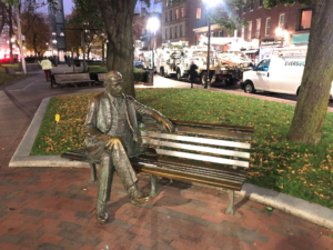 Man sitting on bench